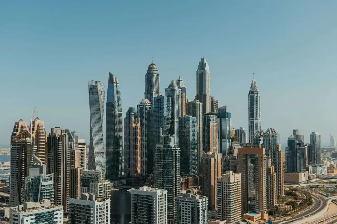 Nowoczesny Dubaj panorama